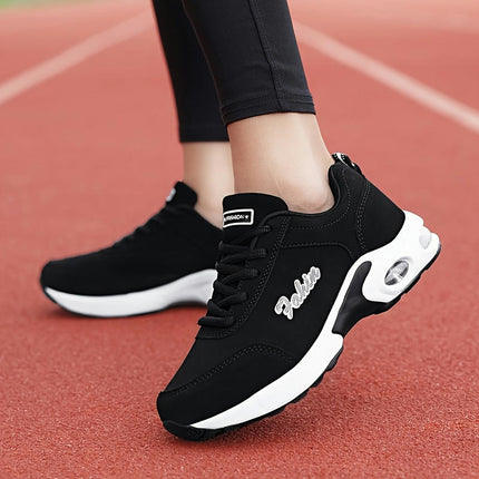 Women's Lightweight Chunky Sneakers - Comfortable Low Top, Round Toe All-Season Casual Shoes