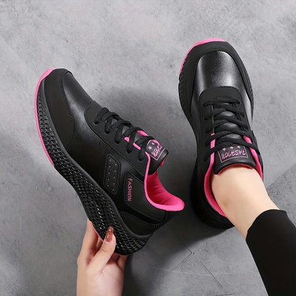 Waterproof Women's Chunky Sneakers, Comfortable Sports Shoes for Casual Outdoor Walking Trainers