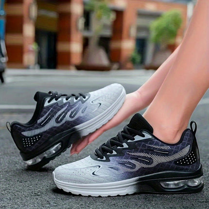 Ultra Comfort Road Running Shoes-Breathable Mesh Lace-up Sneakers Casual Walking Shoes for Women