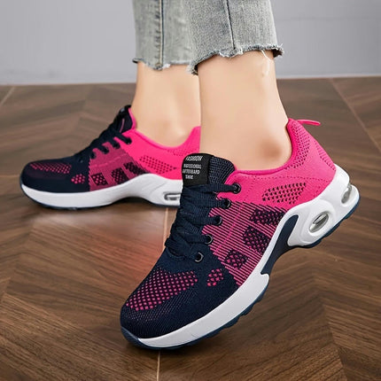 Women's Shock Absorbing Air Cushion Low Top Running Trainers, Casual Outdoor Walking Sneakers