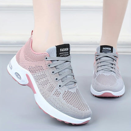 Women's Shock Absorbing Air Cushion Low Top Running Trainers, Casual Outdoor Walking Sneakers