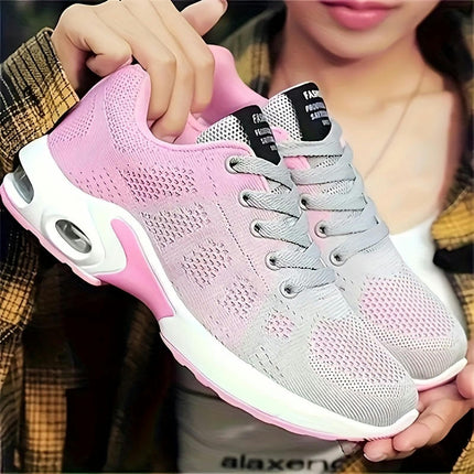 Women's Shock Absorbing Air Cushion Low Top Running Trainers, Casual Outdoor Walking Sneakers