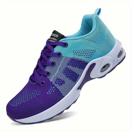 Women's Shock Absorbing Air Cushion Low Top Running Trainers, Casual Outdoor Walking Sneakers