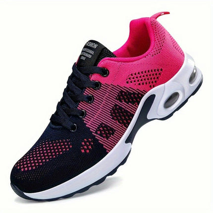 Women's Shock Absorbing Air Cushion Low Top Running Trainers, Casual Outdoor Walking Sneakers