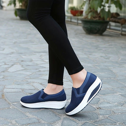 Women'S Breathable Walking Shoes-Slip-On, Lightweight, Non-Slip Casual Sneakers for Fall Season