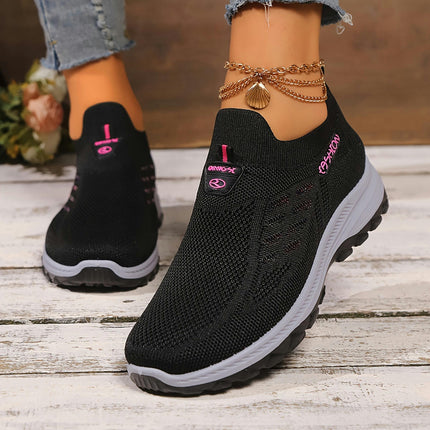 Ultra-Comfortable Soft-Sole Slip-On Walking Shoes for Women-Breathable Shoes for Casual Daily Wear