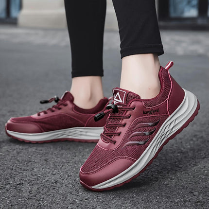 Women's Breathable Mesh Sneakers-All-Season Comfort Walking Shoes for Casual Outdoor Footwear