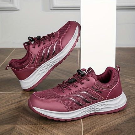 Women's Breathable Mesh Sneakers-All-Season Comfort Walking Shoes for Casual Outdoor Footwear