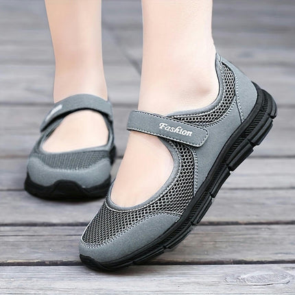 Comfortable Women's Walking Shoes - Breathable Mesh Slip-on Sneakers for Easy to Wear