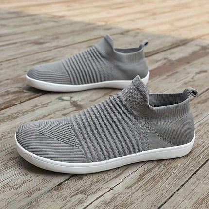 Women's Breathable Slip-On Sneakers-Lightweight, Non-Slip, Comfort Fit Walking Shoes for All Seasons