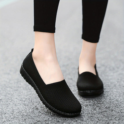 Ultra-Comfortable Walking Shoes for Women - Breathable, Lightweight, Non-Slip, Slip-On Flat Sneakers