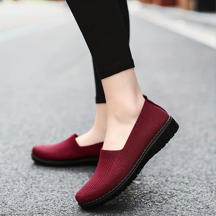 Ultra-Comfortable Walking Shoes for Women - Breathable, Lightweight, Non-Slip, Slip-On Flat Sneakers