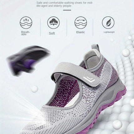 Women's Breathable Walking Shoes-Soft Mesh Upper Comfortable Fabric, Airy Design for All-Day Wear