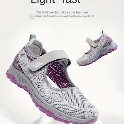 Women's Breathable Walking Shoes-Soft Mesh Upper Comfortable Fabric, Airy Design for All-Day Wear