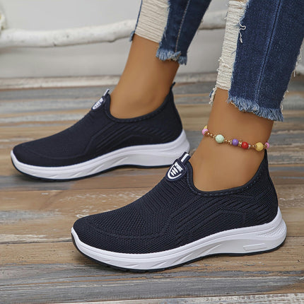 Womens Slip-On Walking Shoes-Ultra-Breathable Ideal for Casual Running and Sports Activities