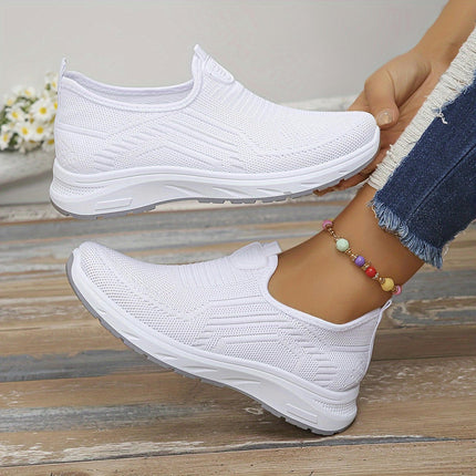 Womens Slip-On Walking Shoes-Ultra-Breathable Ideal for Casual Running and Sports Activities