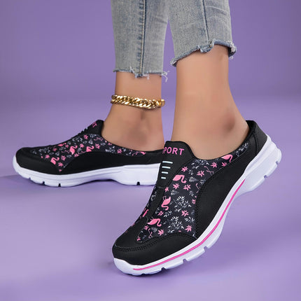 Womens Flamingo Print Casual Walking Shoes - Ultra-Lightweight, Highly Breathable, Anti-Slip Sole