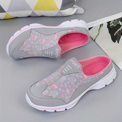 Womens Flamingo Print Casual Walking Shoes - Ultra-Lightweight, Highly Breathable, Anti-Slip Sole