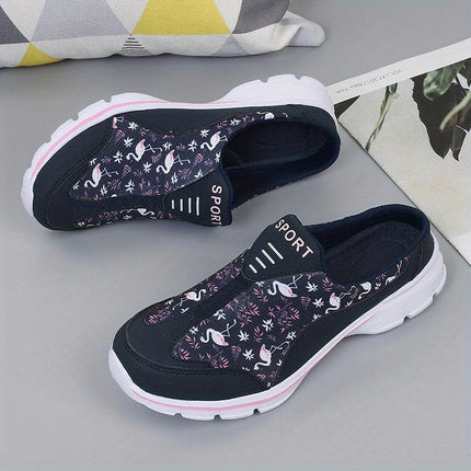 Womens Flamingo Print Casual Walking Shoes - Ultra-Lightweight, Highly Breathable, Anti-Slip Sole