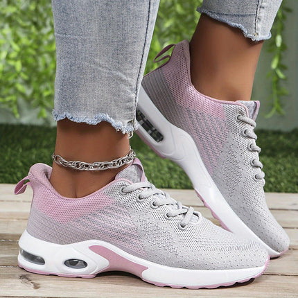 Height Increasing Ladies' Breathable Air Cushion Sneakers for Walking-Comfortable Casual Shoes