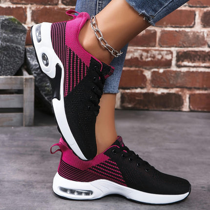 Height Increasing Ladies' Breathable Air Cushion Sneakers for Walking-Comfortable Casual Shoes