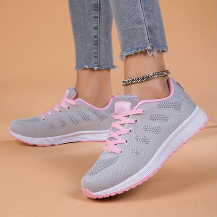 Women's Breathable Running Sneakers,Gym Walking Trainers, Lightweight Outdoor Sports Shoes