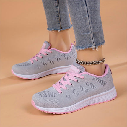 Women's Breathable Running Sneakers,Gym Walking Trainers, Lightweight Outdoor Sports Shoes