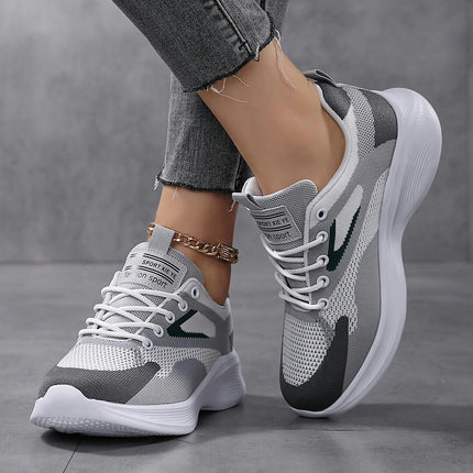 Ladies' Breathable Lightweight Road Running Sports Shoes, Casual Shoes, Anti Slip Walking Shoes