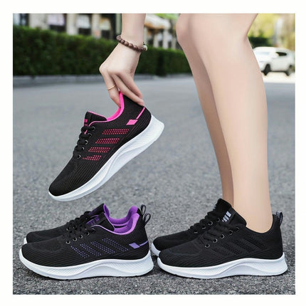 Women's Breathable Running Shoes, Lightweight Casual Low-Top Sneakers Outdoor Training Shoes