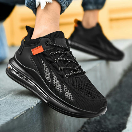 Air Cushion Sneakers-Breathable, Shock-Absorbing, Comfy Lace-Up Shoes for Men,Suitable for Running