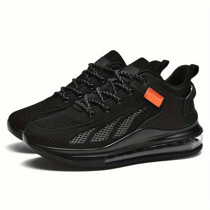 Air Cushion Sneakers-Breathable, Shock-Absorbing, Comfy Lace-Up Shoes for Men,Suitable for Running