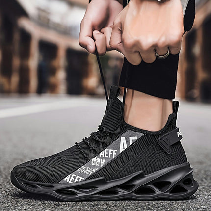 Men's Breathable Sneakers Casual Lace-Up Sneakers, Perfect for Outdoor Activities & Fall Season