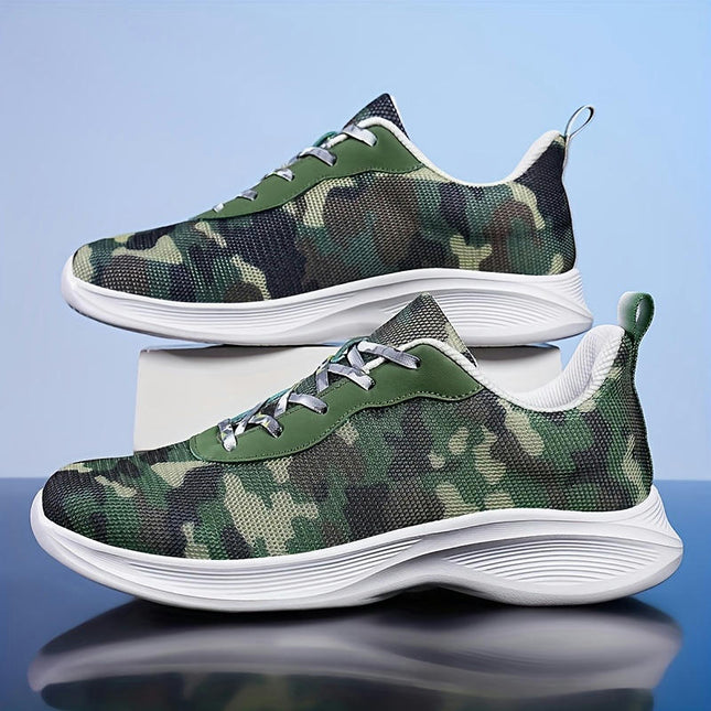 Men's Camouflage Outdoor Running Shoes,Lightweight And Breathable Running Shoes,Fitness Sports Shoes