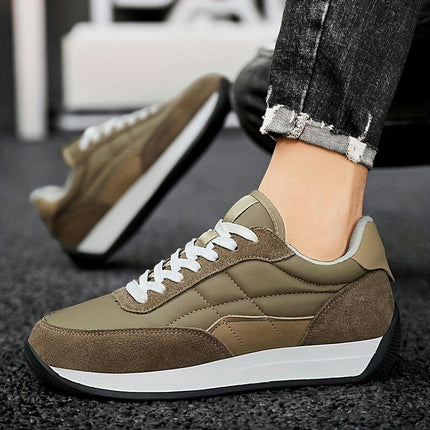 Running Sneakers-Casual & Sporty, Thick Sole for Height Boost, Non-Slip, Lace-Up, All-Season Shoes