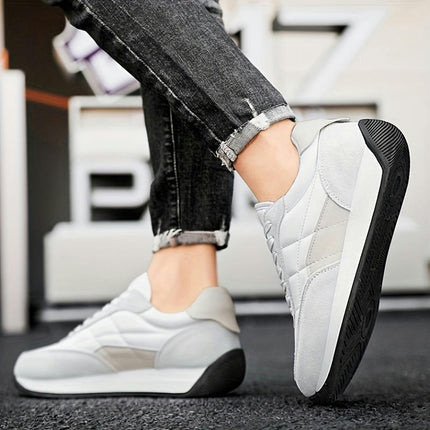 Running Sneakers-Casual & Sporty, Thick Sole for Height Boost, Non-Slip, Lace-Up, All-Season Shoes