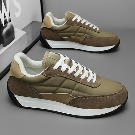 Running Sneakers-Casual & Sporty, Thick Sole for Height Boost, Non-Slip, Lace-Up, All-Season Shoes