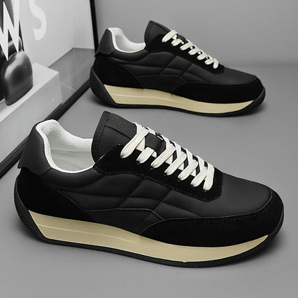 Running Sneakers-Casual & Sporty, Thick Sole for Height Boost, Non-Slip, Lace-Up, All-Season Shoes