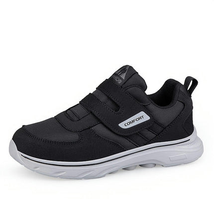 1pair Men'S Comfortable Walking Shoes - Casual Sports Style, Solid Color Round Toe for All Seasons