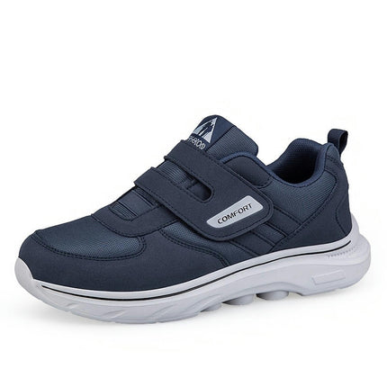 1pair Men'S Comfortable Walking Shoes - Casual Sports Style, Solid Color Round Toe for All Seasons