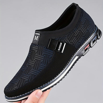 Men's Breathable High Top Shoes, Casual Outdoor Walking Shoes with Rubber Sole and Faux Fur Lining