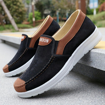 Men's Sneakers Casual Sports Solid Color Slip-On Walking Shoes for Running, Hiking & Casual Wear