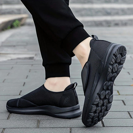 Comfy Mens Slip-On Shoes-Breathable, Lightweight, Non-Slip Shoes Perfect for Walking,Hiking,Workout