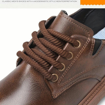 Men's Casual Low-Top Faux Shoes - Breathable, Versatile for Work & Walking, Slip-On Design