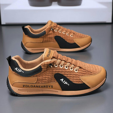 Men's Corduroy Lace Up Walking Shoes for Outdoor Jogging and Workout 	Men'S All-Season Shoes