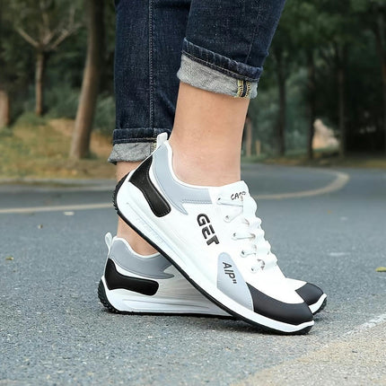 Men's Casual Sports Sneakers-All-Season Walking Shoes, Waterproof Slip-Resistant Running Footwear