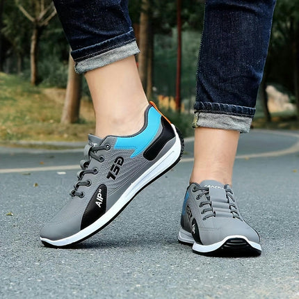 Men's Casual Sports Sneakers-All-Season Walking Shoes, Waterproof Slip-Resistant Running Footwear