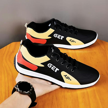 Men's Casual Sports Sneakers-All-Season Walking Shoes, Waterproof Slip-Resistant Running Footwear