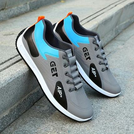 Men's Casual Sports Sneakers-All-Season Walking Shoes, Waterproof Slip-Resistant Running Footwear