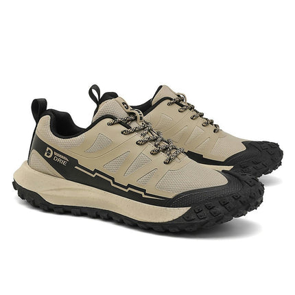 Men's Breathable Athletic Footwear for Hiking & Outdoor Activities, Lace-Up Casual Sneakers