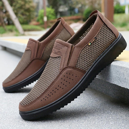 Ultra Lightweight Slip On Casual Shoes, Men's Comfy Low Top Walking Shoes For Outdoor Workout